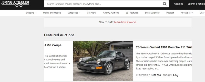 Bring-A-Trailer - Car Auction Site