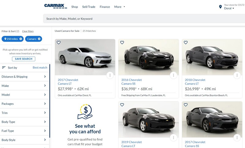 CarMax - Car Auction Site