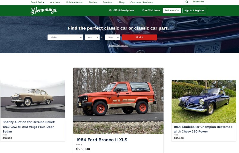 Hemmings - Car Auction Site