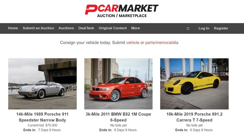 Pcarmarket - Car Auction Site