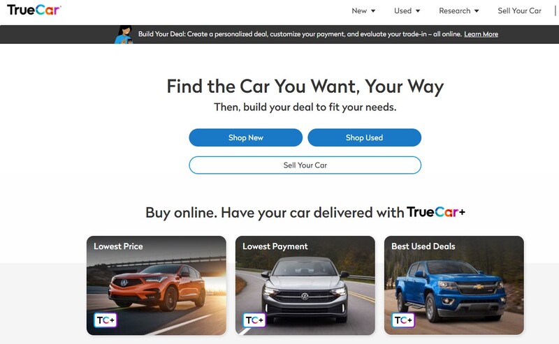 TrueCar - Car Auction Site