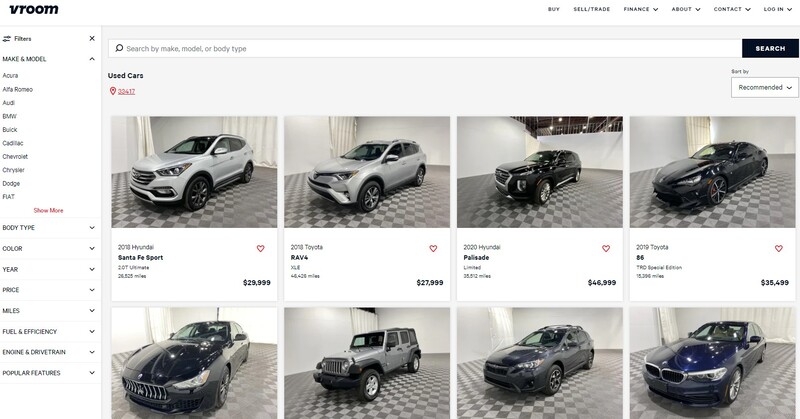 Vroom - Car Auction Site