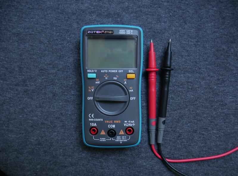 a multimeter for car battery testing