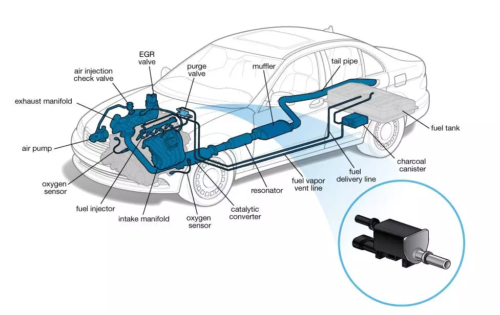 Car Purge Valve location