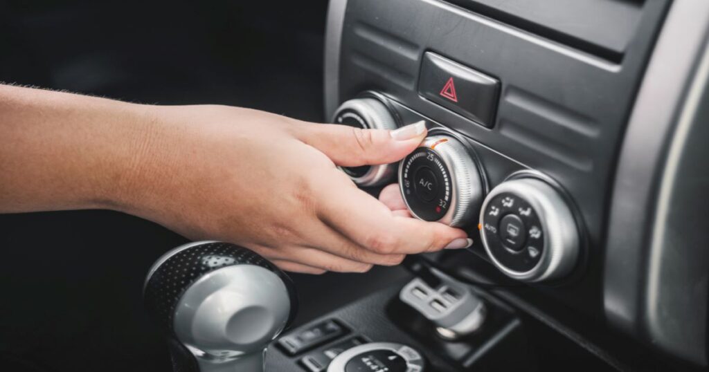 Hand Manipulation On Air Conditioning