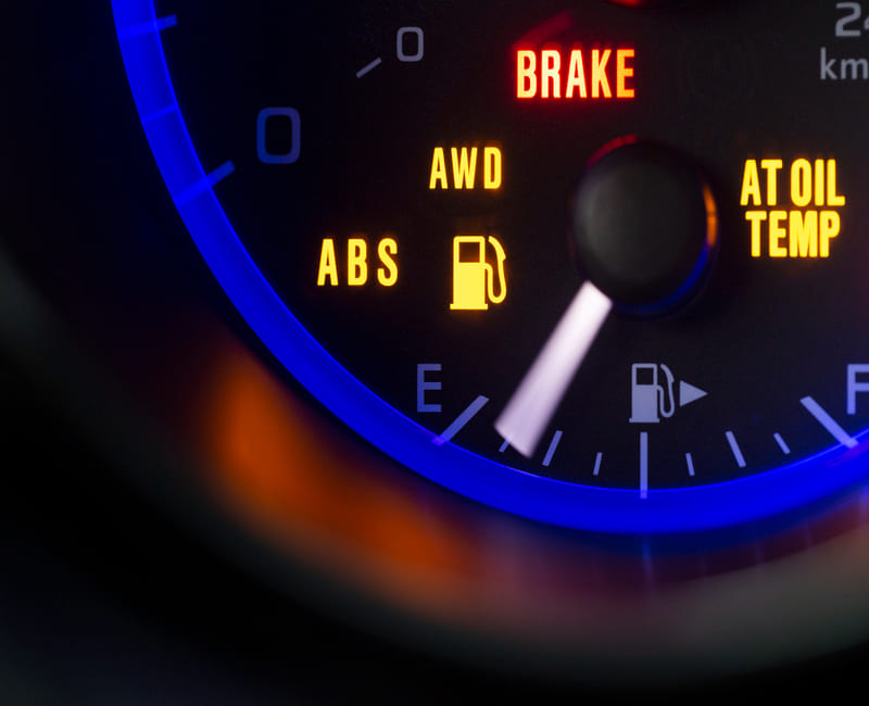 ABS light in Car fuel gauge